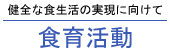健全な食生活の実現に向けて 食育活動