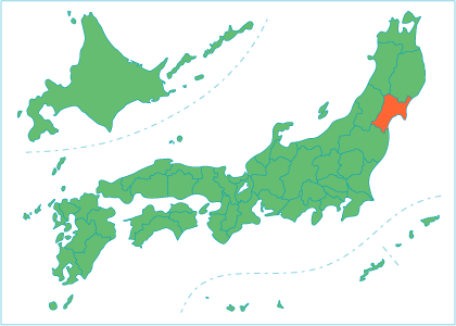 心に強く訴える宮城 日本 地図 花の画像