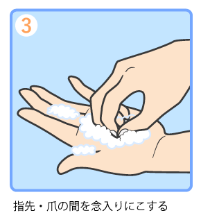 正しい手洗い③