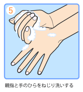正しい手洗い⑤