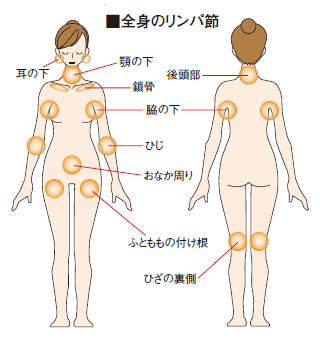 全身のリンパ節